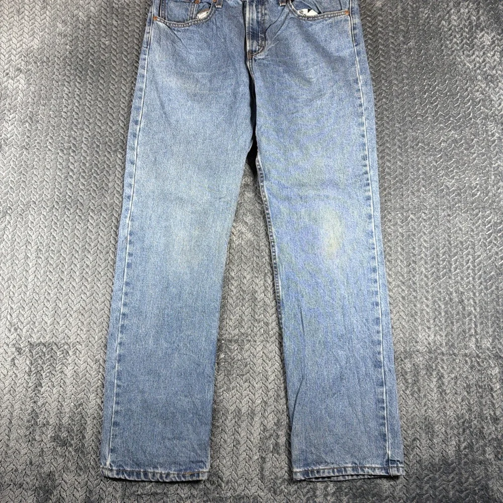 Levi's 516 Jeans Mens 34x32 Blue Fade Slim Straight Medium Wash‎